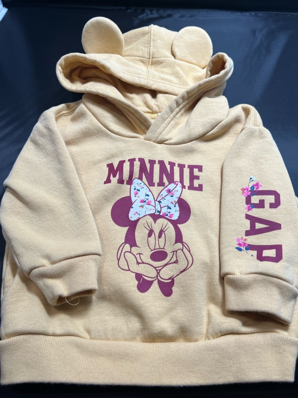 Baby Gap x Disney Minnie Mouse Hoodie w/ Ears 12–18M Toddler Sweatshirt